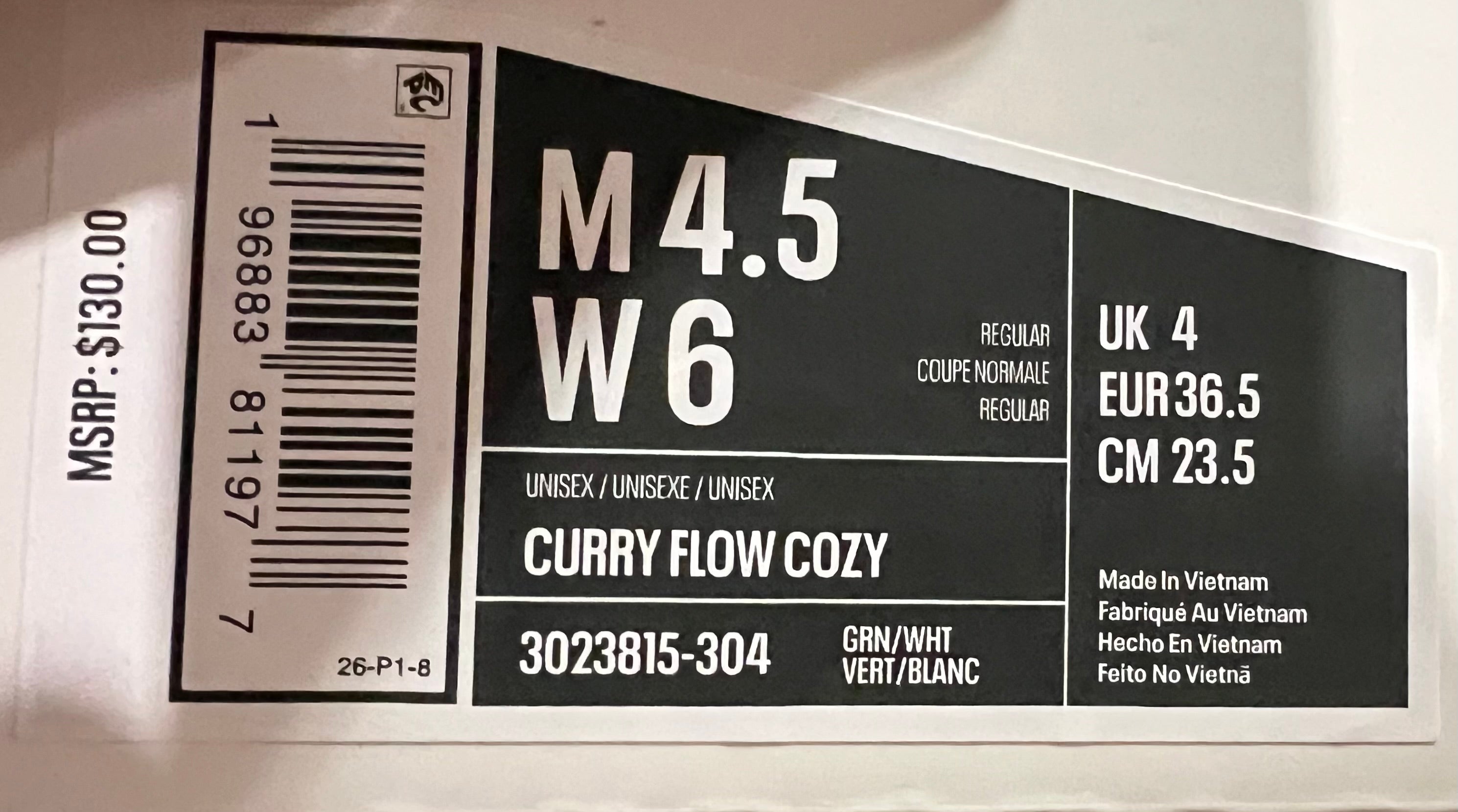 Under Armour “Curry Flow Cozy” Sports Shoes-sale $95.00