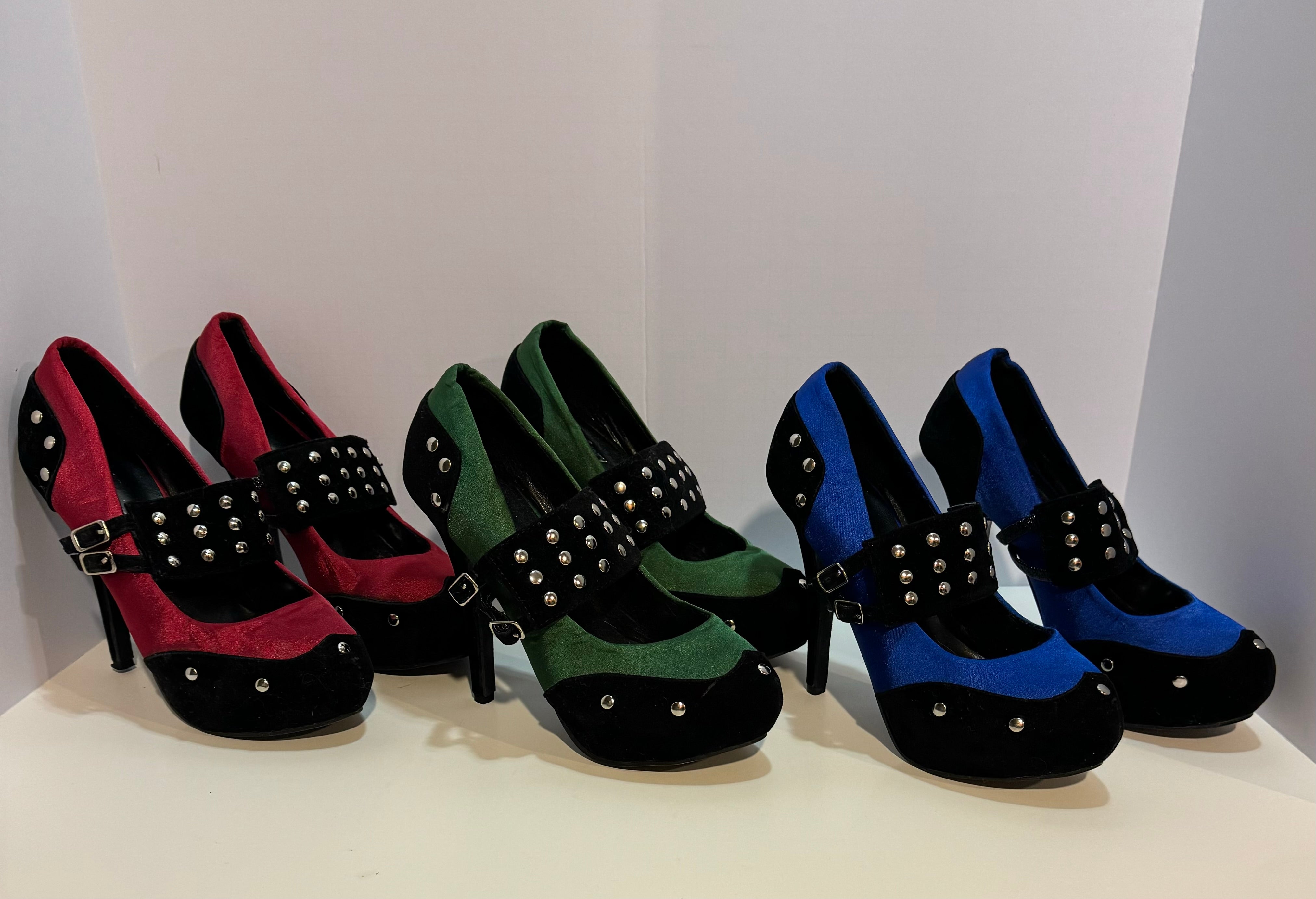 Adorable round toe high heels. 3 colors, Sale!!