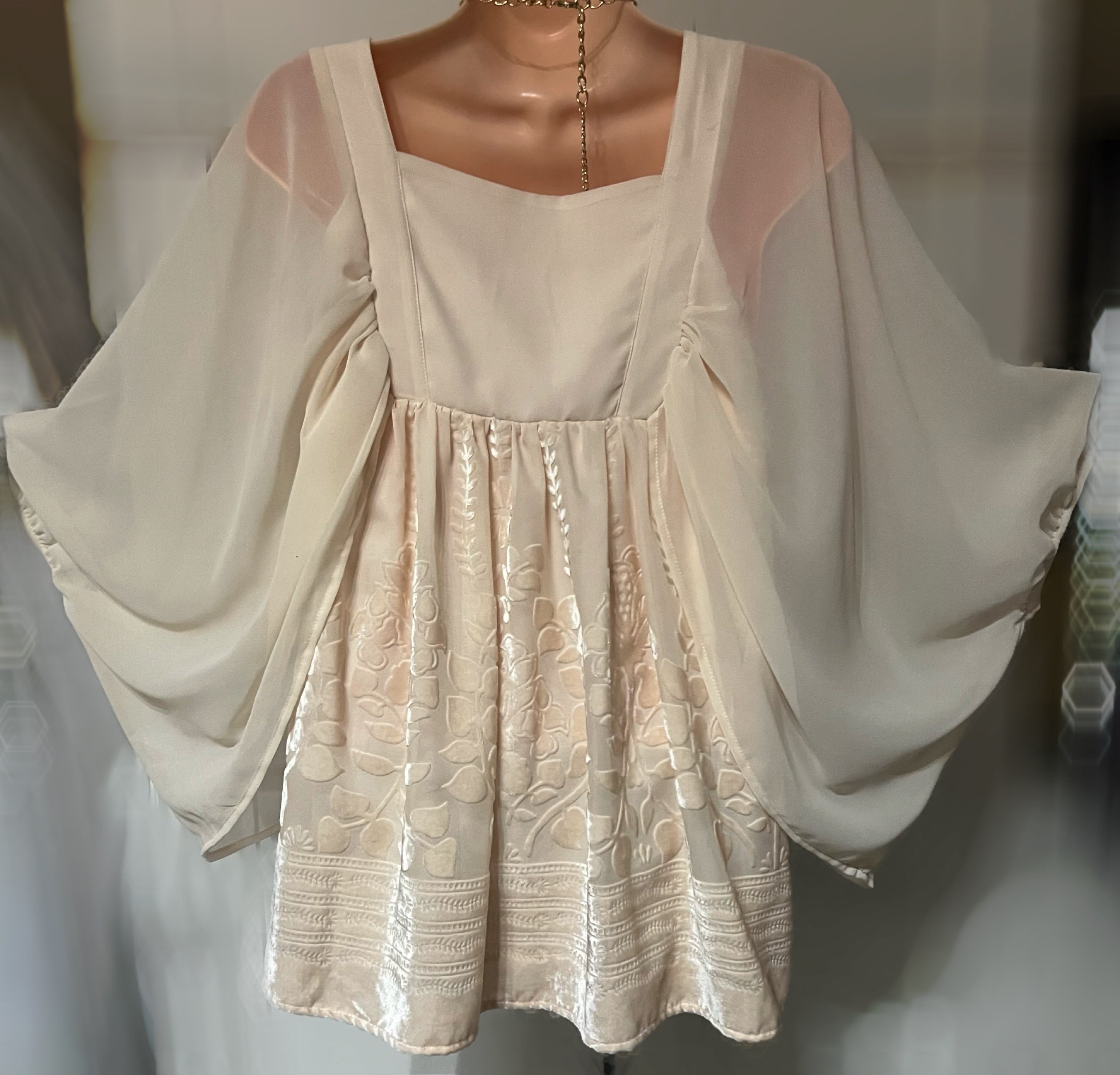 Lovely angel sleeve blouses