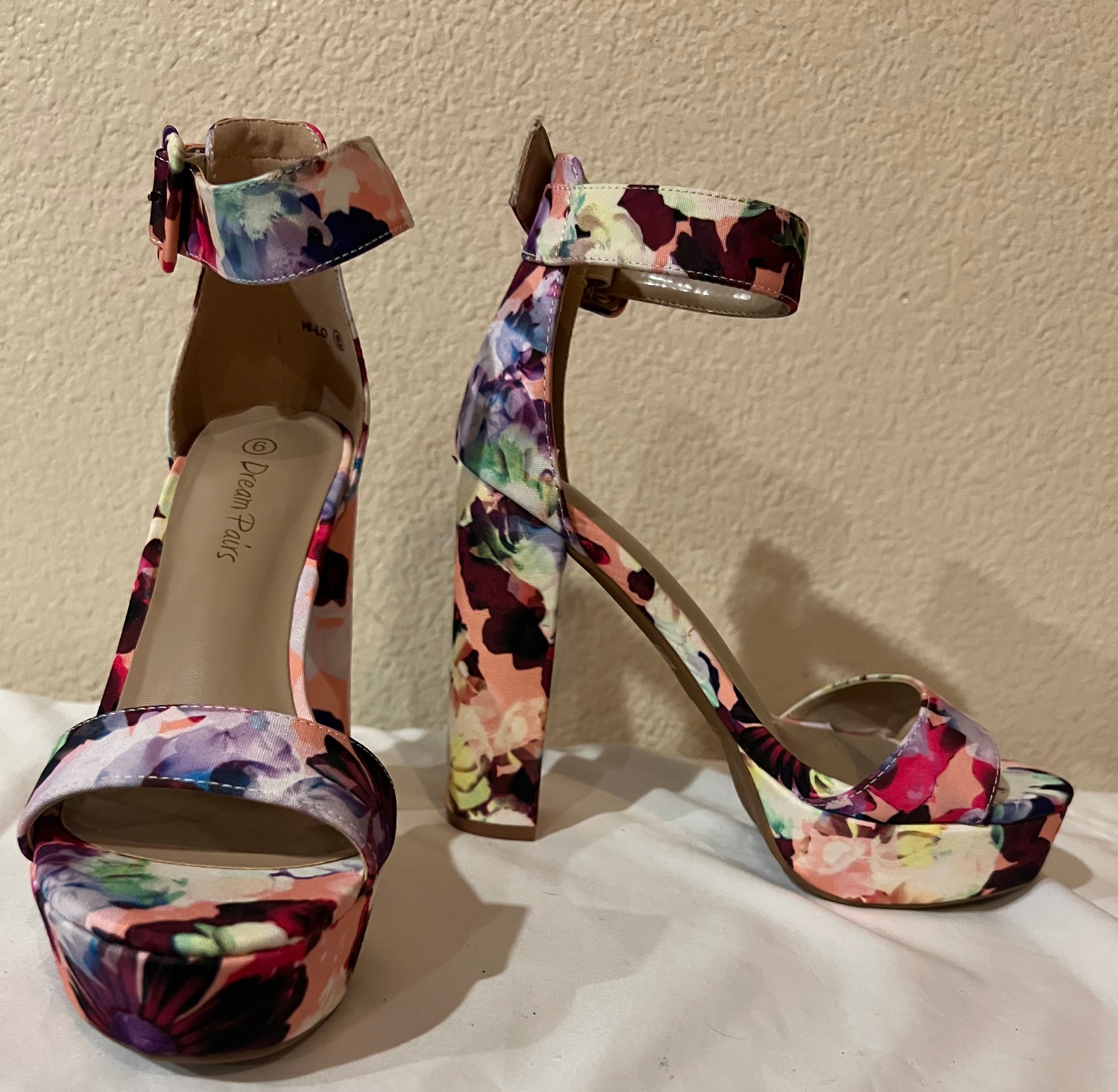 Cute floral summer sandals