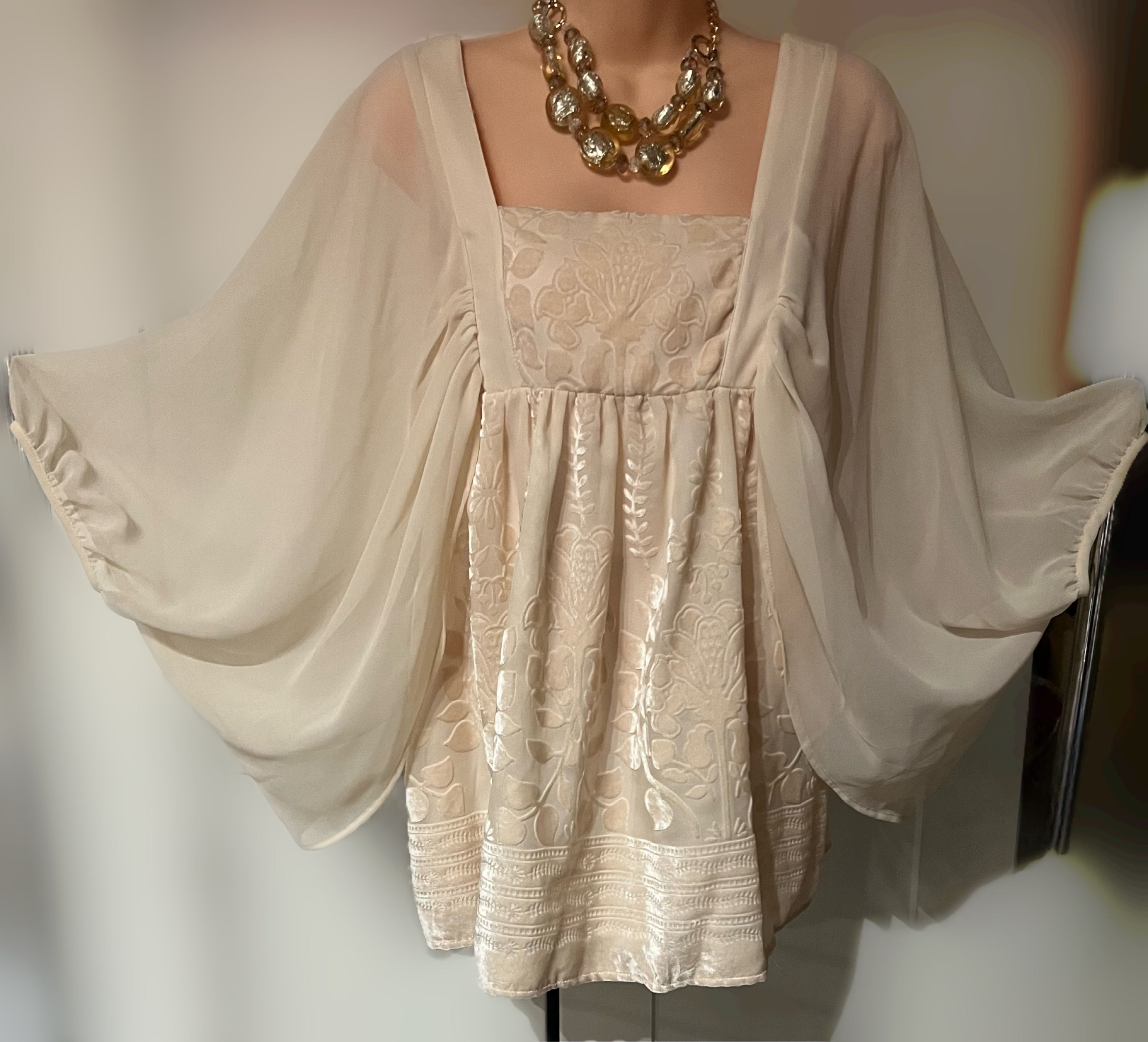 Lovely angel sleeve blouses