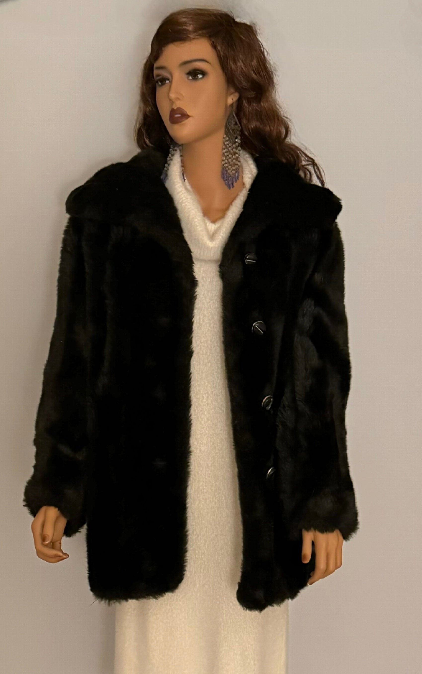 Vintage faux fur coat