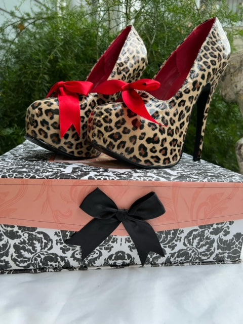 Leopard skin shoes