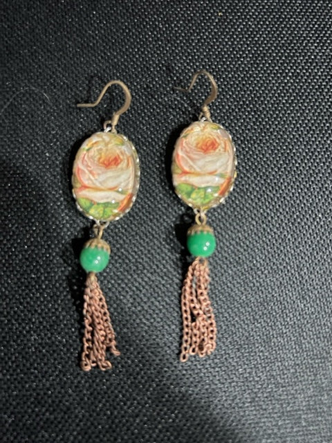 Hand made dangle earrings. Made to order.